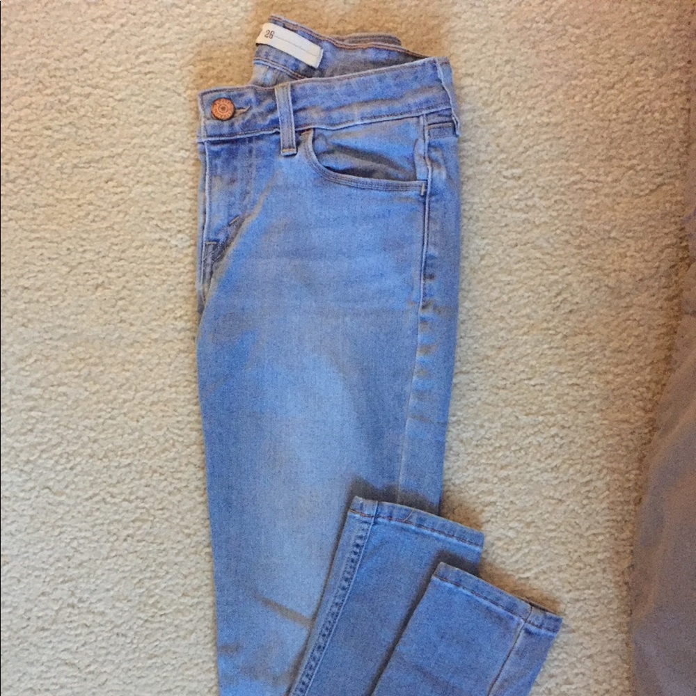 Levi light wash skinny jeans